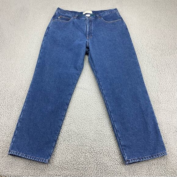 L.L.Bean Double L Men's Relaxed Fit Straight Leg Flannel-Lined Jeans - Size: 38 - Picture 1 of 14